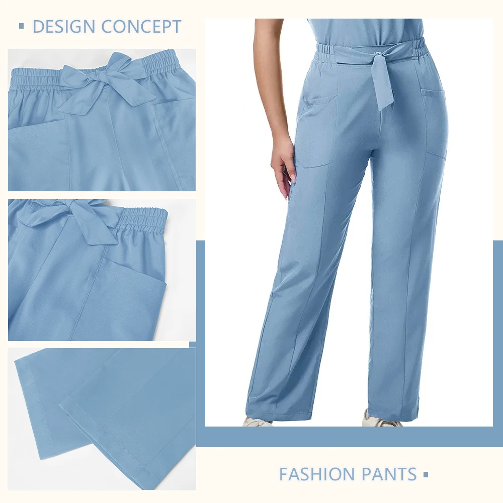 Multicolorido esteticista trabalho wear uniformes cirúrgicos médicos enfermeira médico uniforme para mulheres dentista esfrega conjunto acessórios de enfermagem