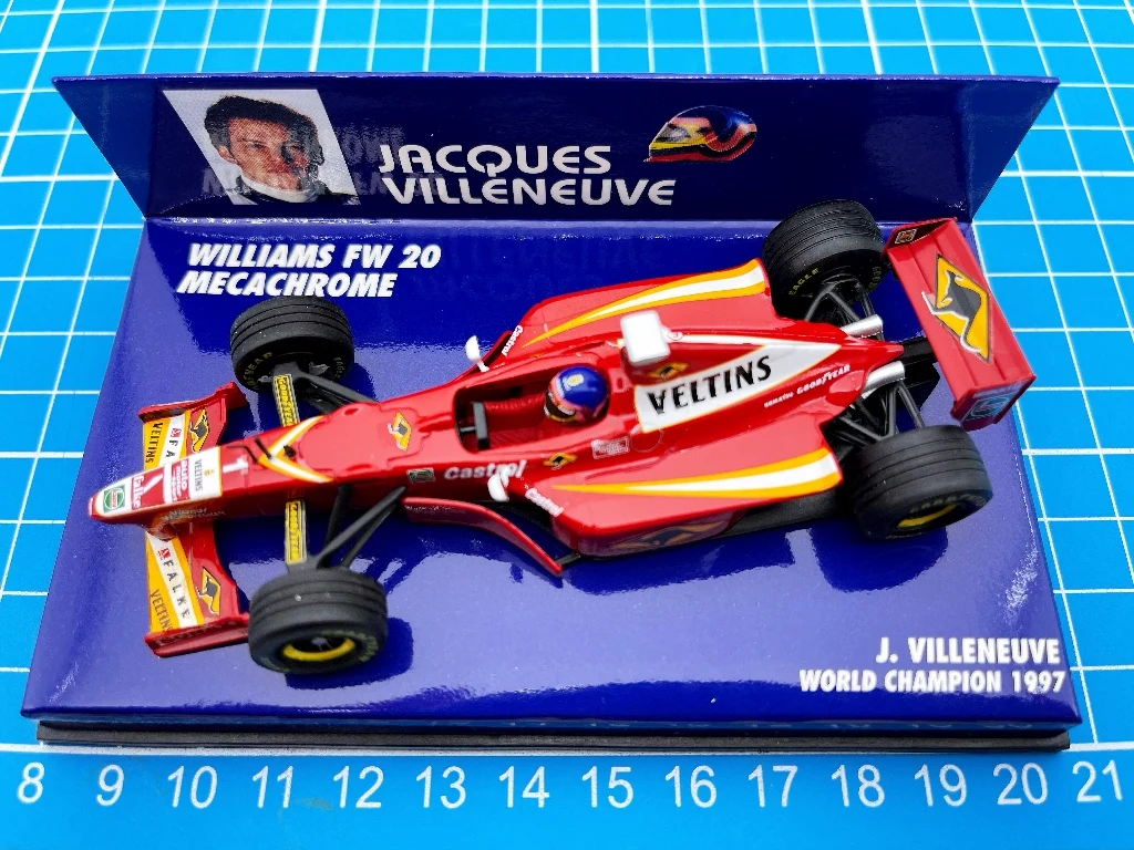 Minichamps 1:43 F1 FW20 1997 Villeneuve Simulation Limited Edition Resin Metal Static Car Model Toy Giftv