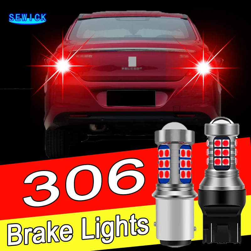 

2pcs LED Brake Light Bulb Accessories For Peugeot 306 1994-2002 1995 1996 1997 1998 1999 2000 2001