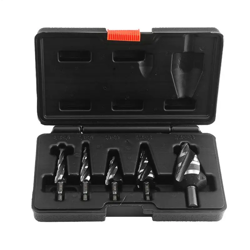 

Step Drill Bit For Metal Step Drill Bit Set Industrial Grade High-Speed Steel Spiral Cutting Tools For Wood Aluminum Stainless