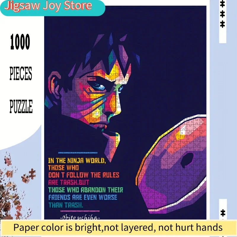 

1 коробка популярных аниме-пазлов, 50*70 см / 19,7*27,6 дюймов, большой яркий пазл для взрослых, увлекательное занятие своими руками, подходит для всех.