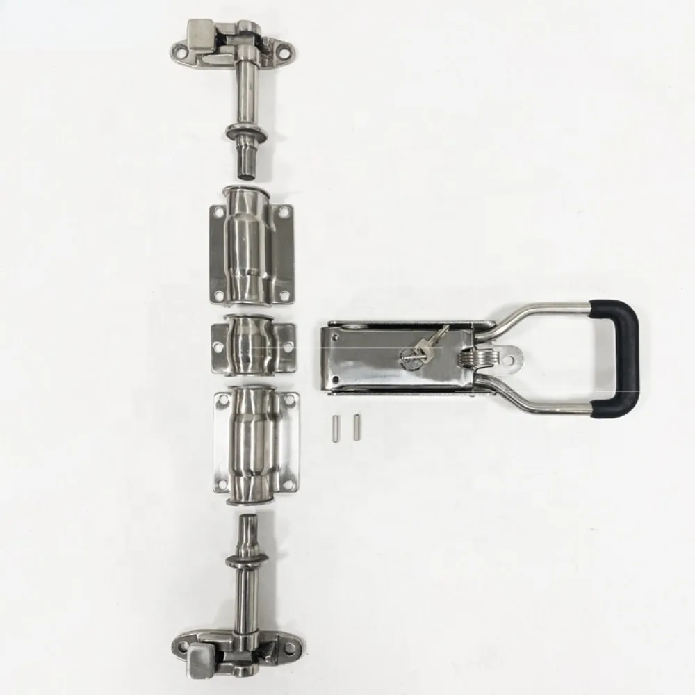 GL-11120S Food Cargo System Stainless Steel Refrigerated Lorry Body Truck Door Bar Lock