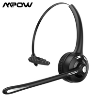 Mpow BH453 Office Bluetooth 5.0 Wireless Headset with CVC 6.0 Noise Cancelling Mic & 16 Hours Talk time For Driver/Call Center