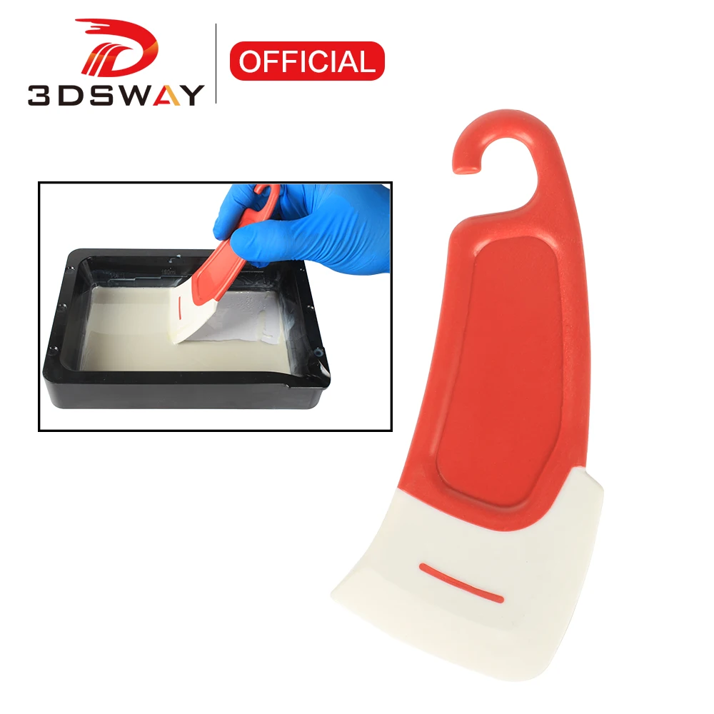 3DSWAY Light curing 3D Printer Parts Resin Trough Tank Cleaning Scraper for Anycubic Photon Elegoo MARS LCD DLP SLA Color Random