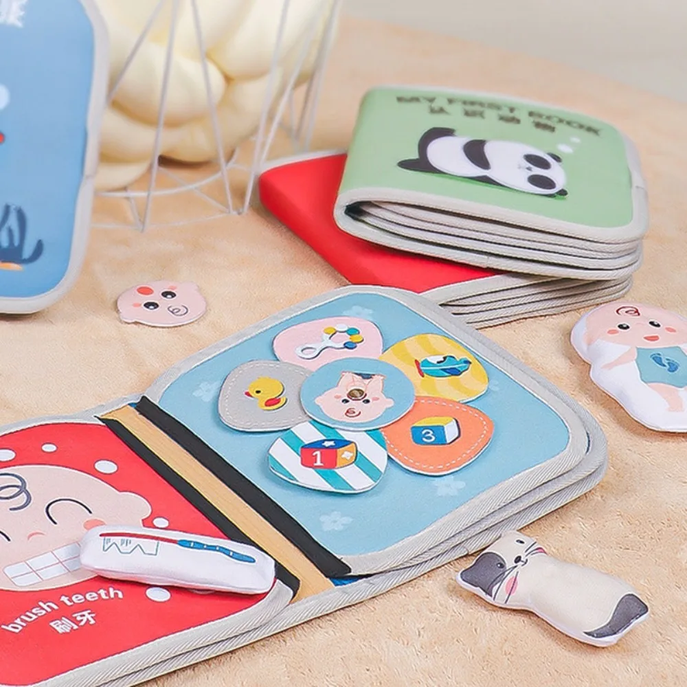 Soft Baby Cloth Book Early Educational Educational Cloth Quiet Book Stereoscopic Cartoon Puzzle Felt Book Kids Gifts