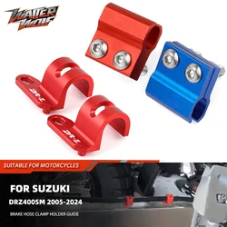 Abrazadera de guía de manguera de freno delantero y trasero para Supermoto, Clip fijo de Cable de freno para Suzuki DR-Z400SM, DRZ 400SM, DRZ400 SM, 2005-2023