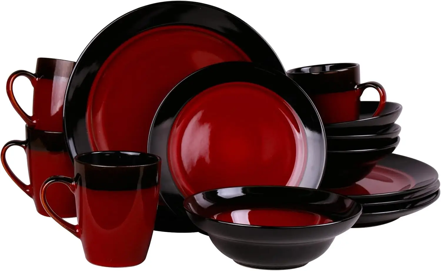

Tanizia 16Piece High Gloss Dinnerware Set, 16Pc