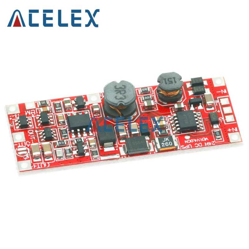 DC 12V/15V 24W 1A UPS Power Supply Module Uninterruptible Power Control Board 2S V4.0CN Charging Step Up Protection Module