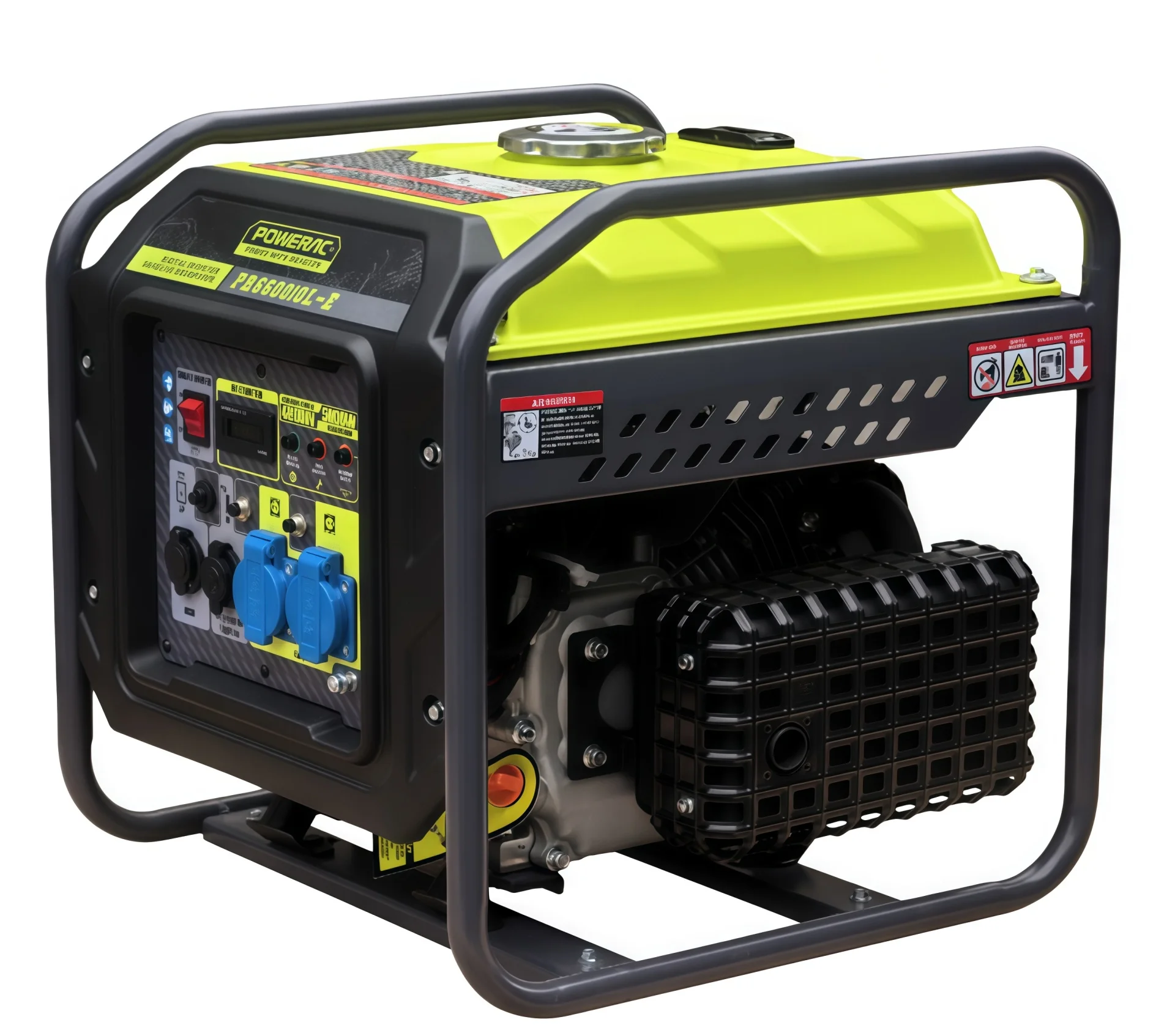 3KW Quiet Lightweight Open Frame Inverter Generator 230V Pure Sine Wave DC/AC Dual Output, Portable for Camping