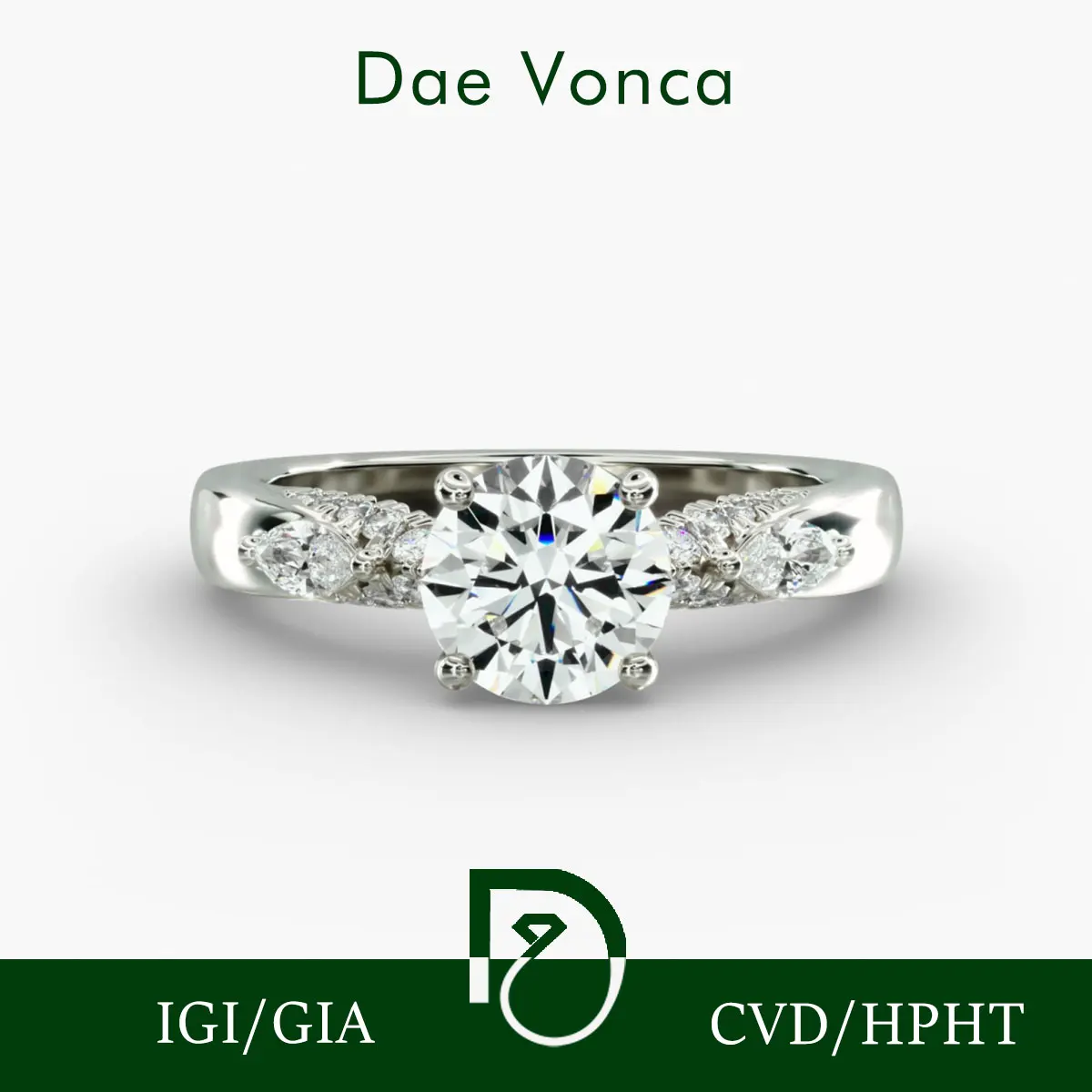 

Блестящее кольцо с бриллиантом круглой огранки, платиновое кольцо 950, выращенное в лаборатории, из натурального бриллианта, кольцо с бриллиантом на плечо и боковым камнем для помолвки