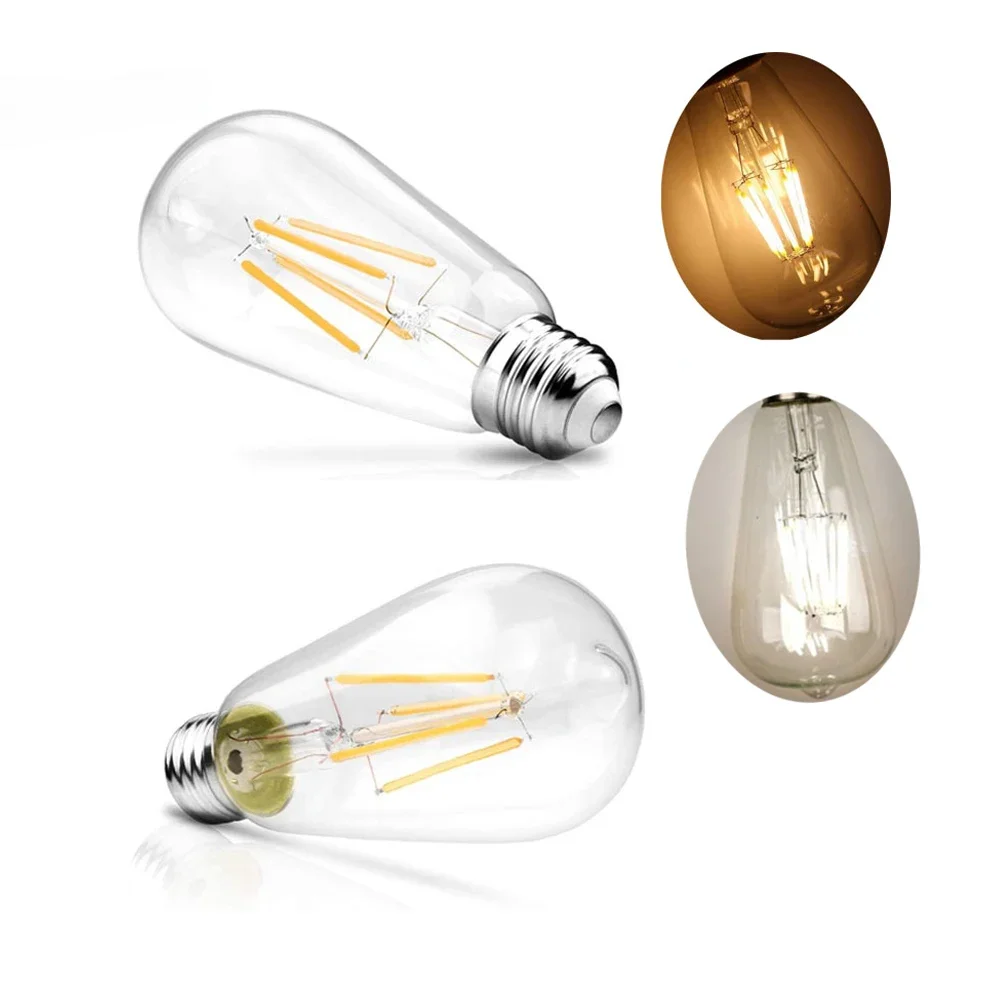 Vintage Pacifier Bulb Edison Bulbs E27 220V ST64 Incandescent Bulbs 4W Filament Retro Edison Light For Pendant Lamp