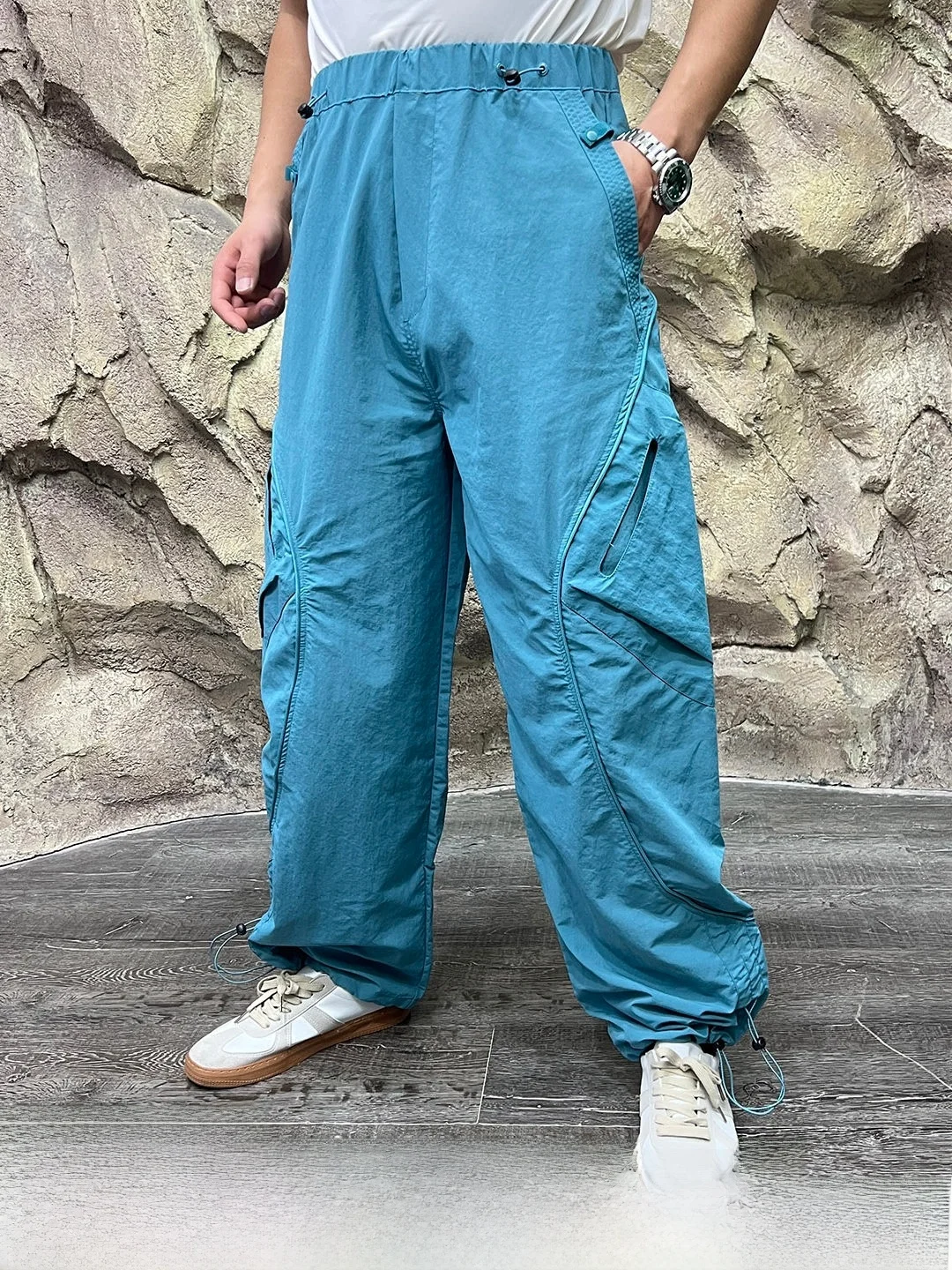 High Value Outdoor Mountain Series Casual Pants Couple Style Thin Wide Leg Loose Fit Workwear Trousers Breathable Straight Leg