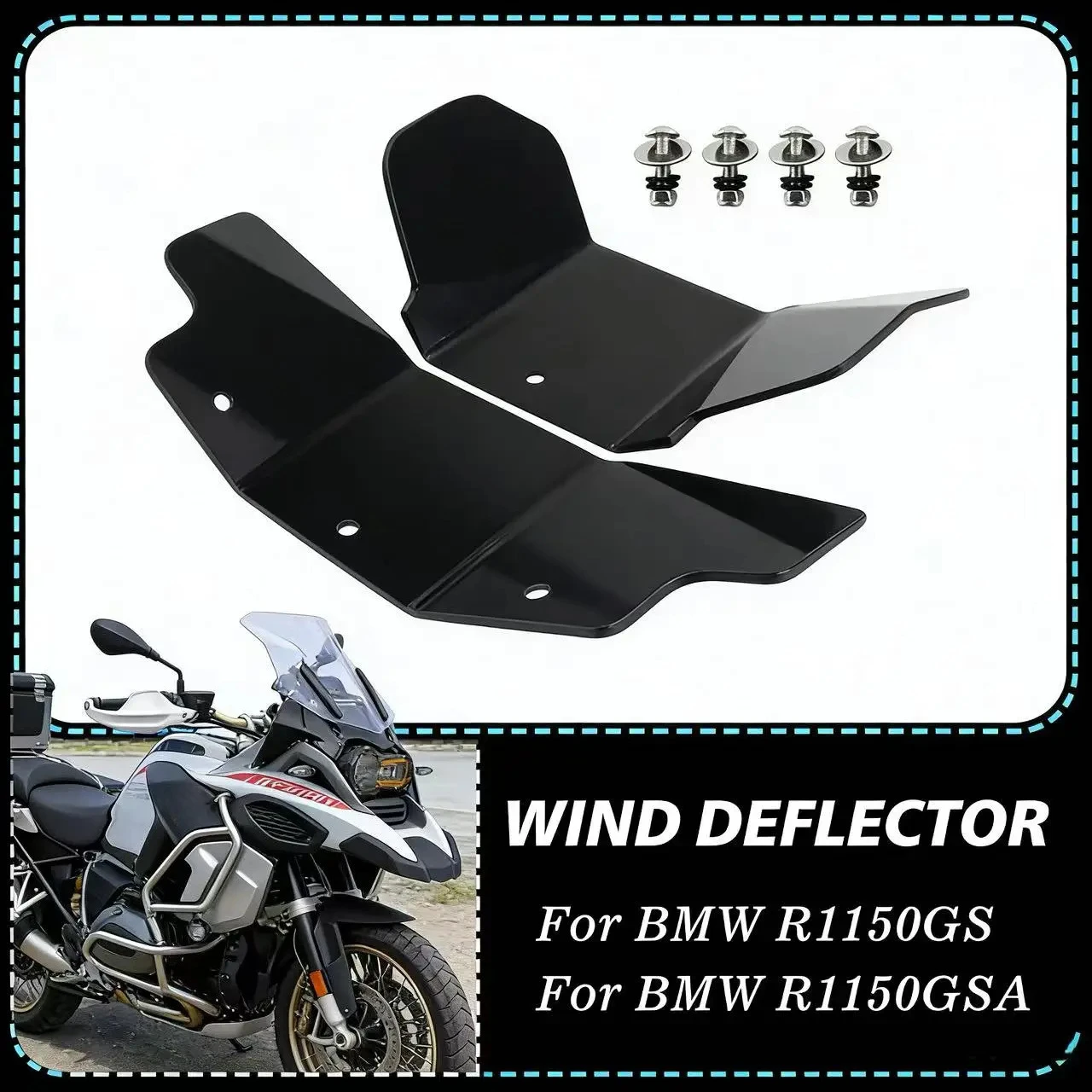 

For BMW R1150GS R1150GSA R 1150 GS R 1150 GSA R 1150GS 1150GSA Windshield Windscreen Wind Deflector HandShield Handguard