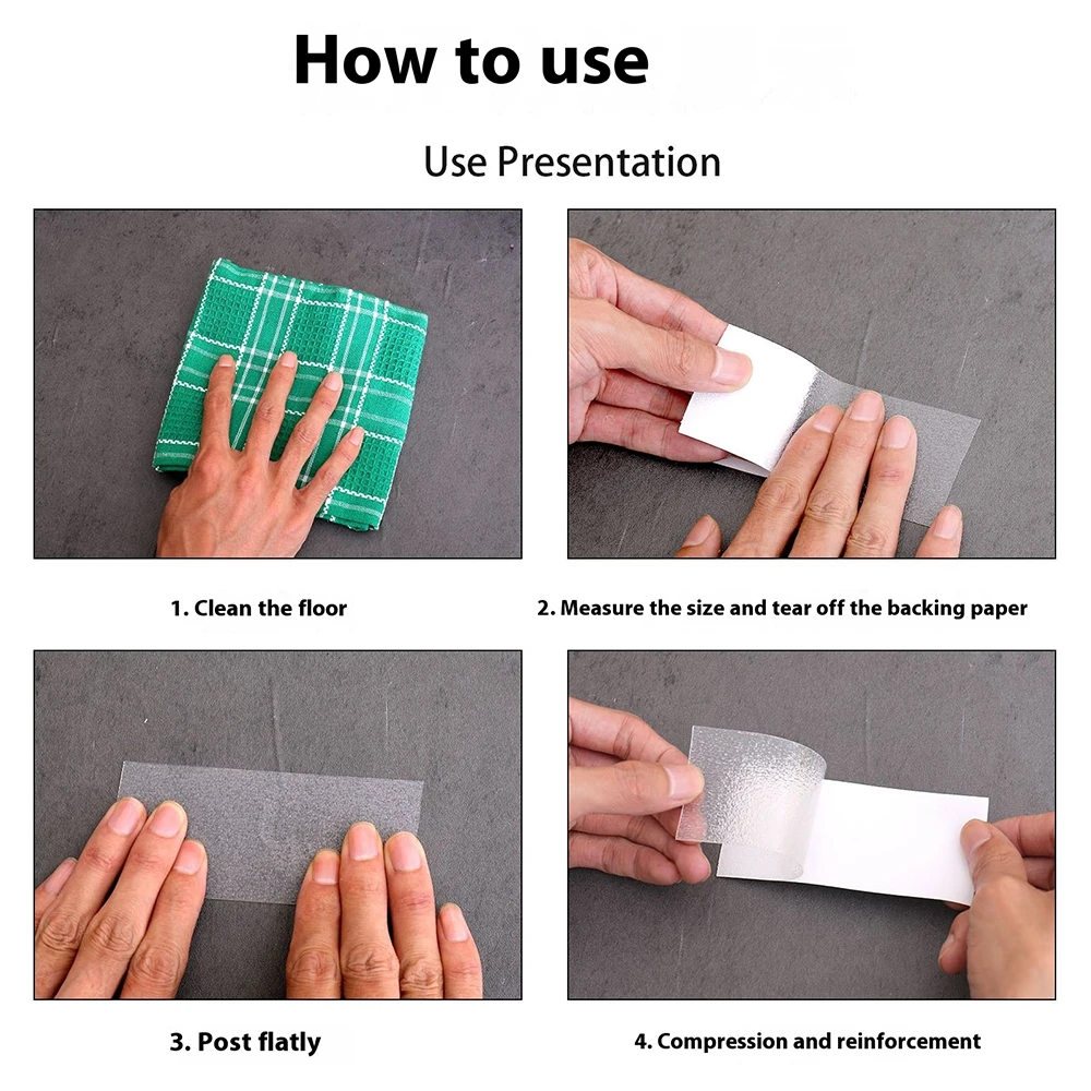 PEVA 투명 논슬립 테이프 고무 및 플라스틱 소재 방수 및 내마모성 욕실 수영장 안전