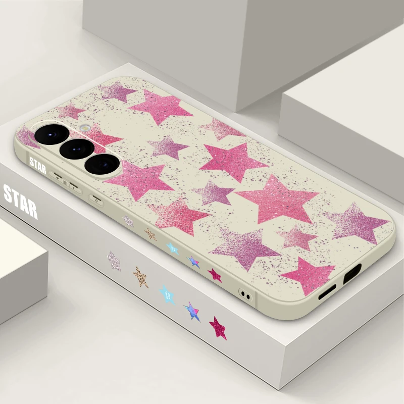 Twinkle Star Print Soft TPU Phone Case For Samsung Galaxy S26 S25 S24 Ultra S23 S25 FE A57 A17 A56 A55 A37 A36 A16 A35 A54 Cover