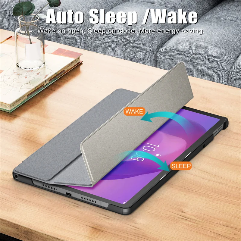 Lenovo Idea Tab 11 ケース tb336fu tb336zu 三つ折りマグネット式レザースタンドハードスマートカバー Lenovo Idea Tab タブレット11インチケース用