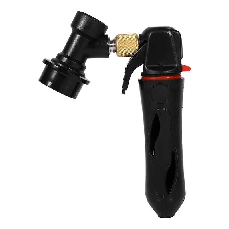 B97A-Portable CO2 Injector For Cornelius Kegs, Compact Beer Wine Soda Charger With Ball Lock Valve For Homebrew Dispensing