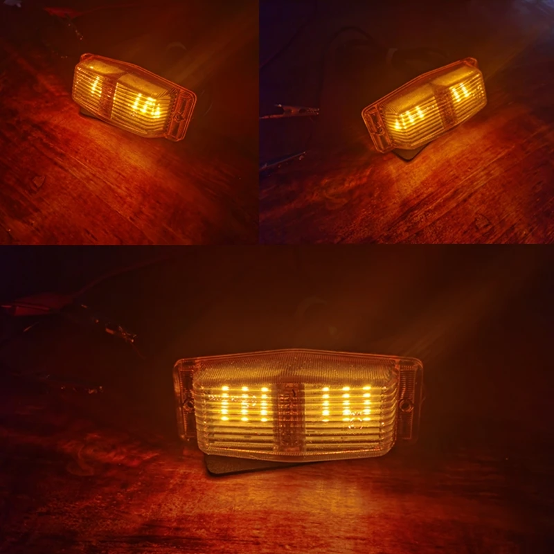 1Pcs Amber White LED Truck Scania Front Grille lights Frong double burner ple marker Lights For DAF  Man For Benz truck lights