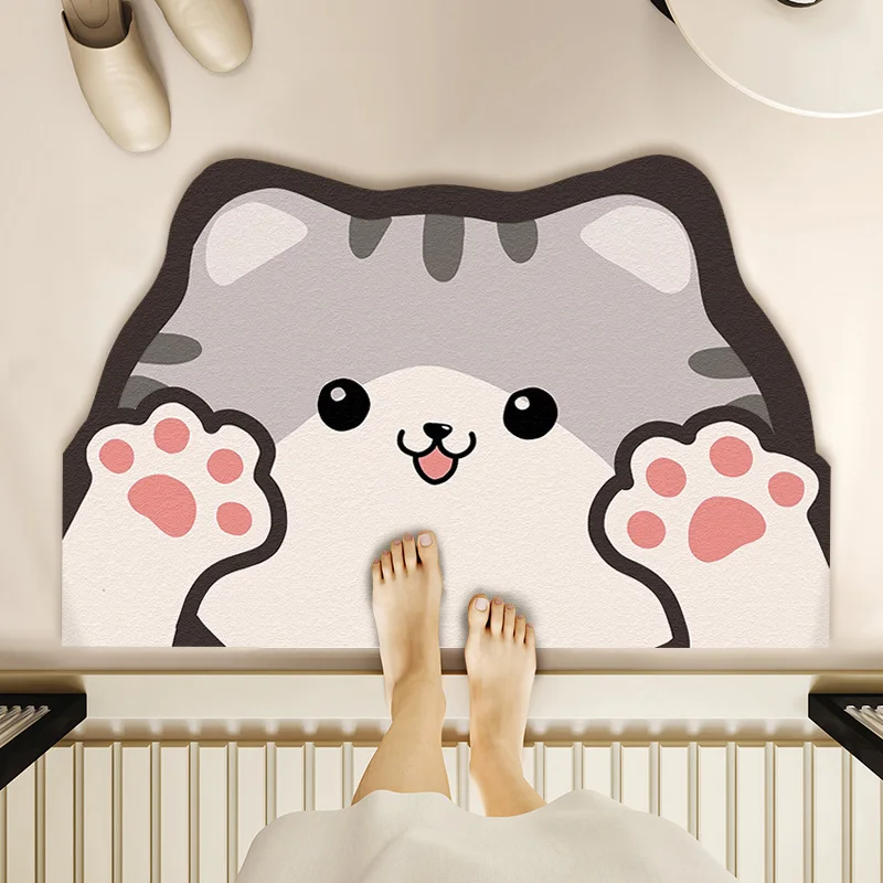 

Bathroom floor mat 2025 new diatom mud water absorption non-slip quick-drying foot mat special carpet for bathroom door bathroom