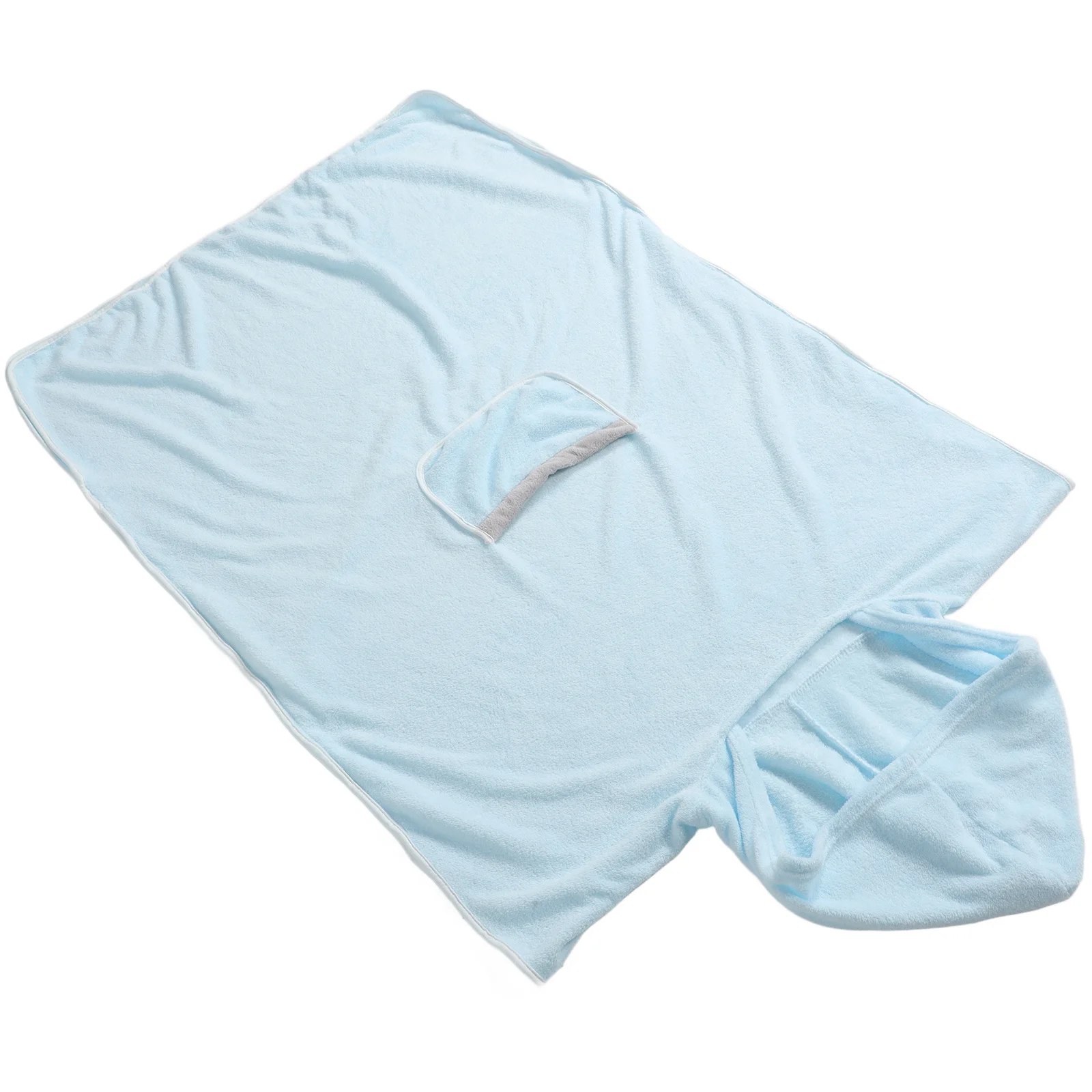 

BESPORTBLE Quick Dry Hooded Bathrobe Women Coral Fleece Cozy After Shower Cape Home Bath Robe Lightweight Soft