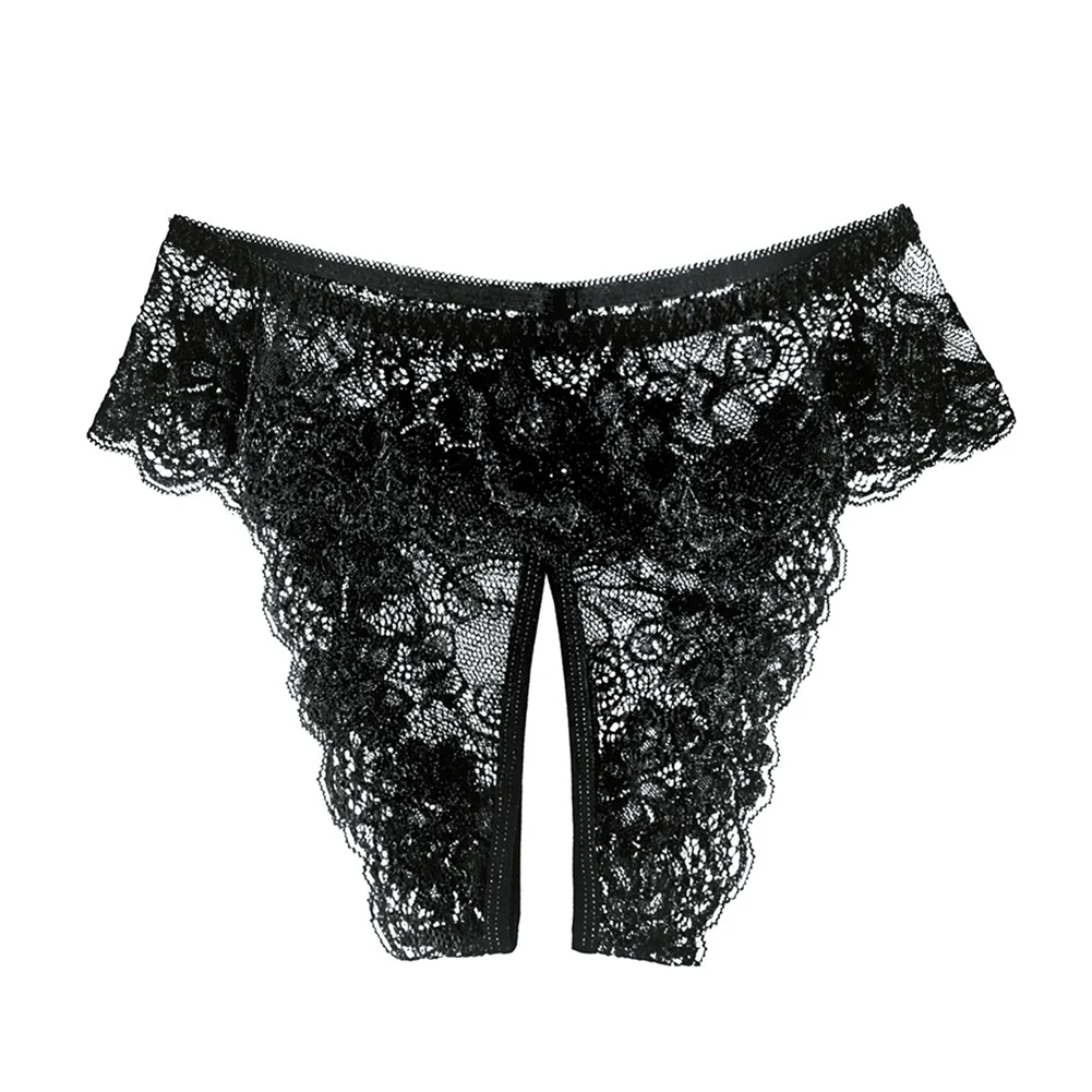 

Large Size Sexy Underwear For Women Panties Seductive With Open Crotch Lace Ladies Breathable Lingerie Ultra-Thin Underpants