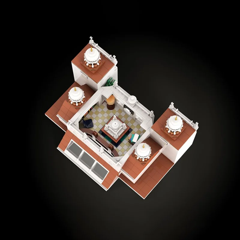 1737 Uds. MOC Taj Mahal edificio Modular 21056 modelo DIY alternativo bloques de construcción juguetes de cumpleaños regalo para la cultura mundial