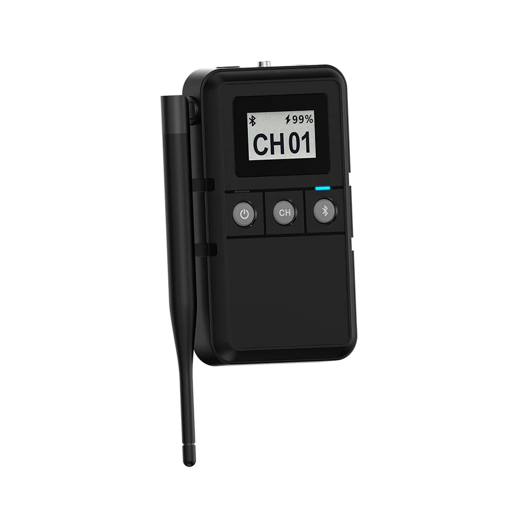 

New Portable Handheld Multi Channels Long Lasting Silent Transmitter HT003 for Silent Dance Party City Guide with Smart Display