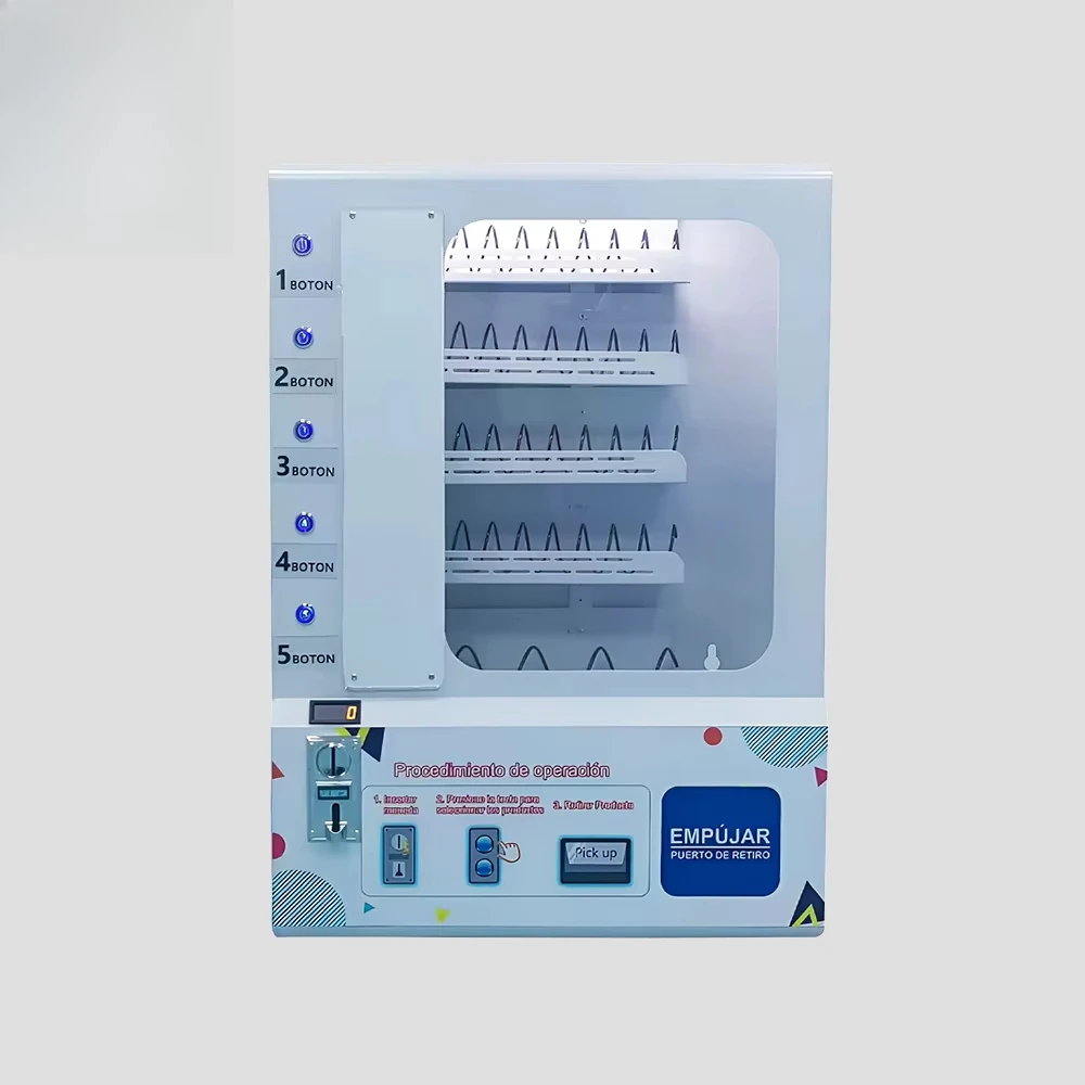 3 Selections QR Payment System Small Vending Machines for Sanitary Pad With Glass Front
