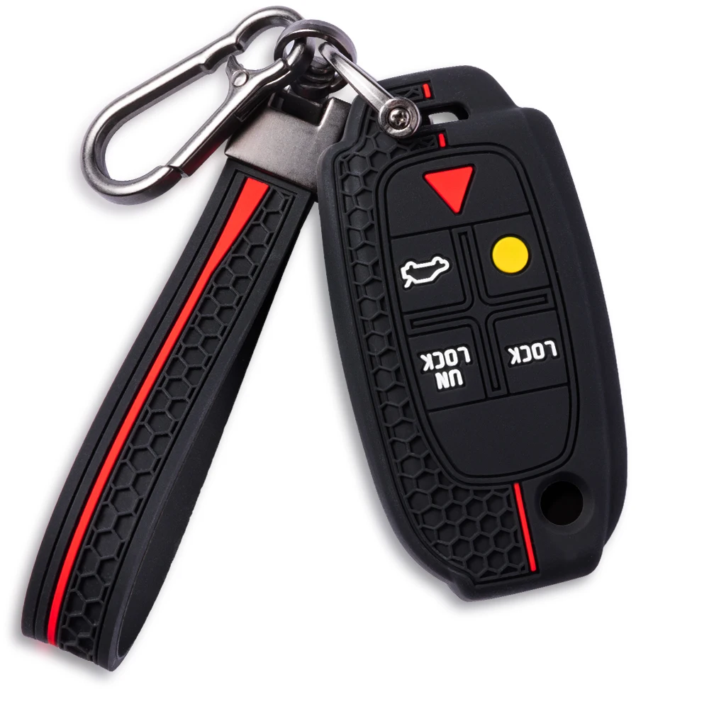 Car Key Case Cover Holder For Volvo XC70 XC90 S40 S60 S90 S80 C30 C70 C70 V50 V70 V90 Key Protection Shell Fob Car Accessories