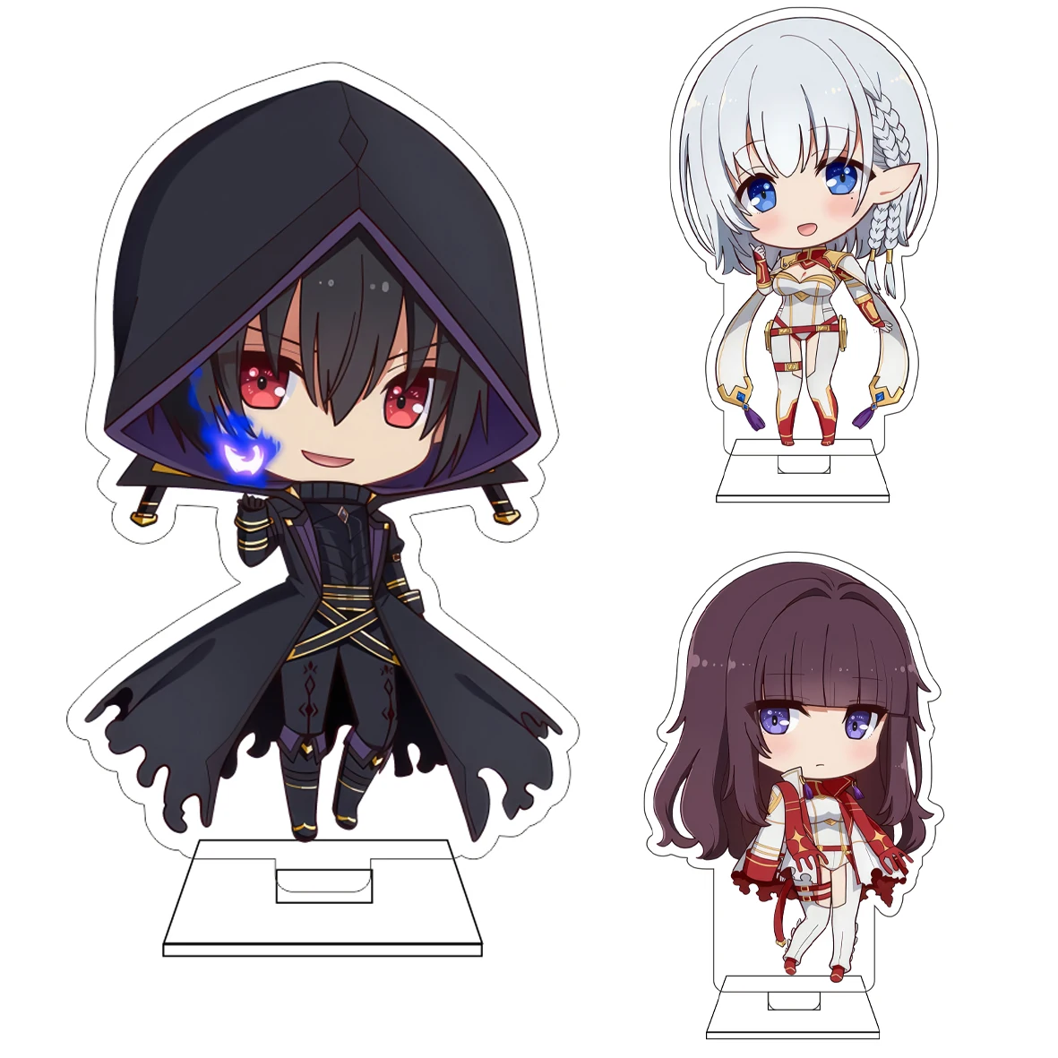 10CM Anime ‌ Die Eminenz im Schatten ‌   Cosplay Niedliche Acryl-Figur Standplatte Alpha John Smith Ornamente Geschenke