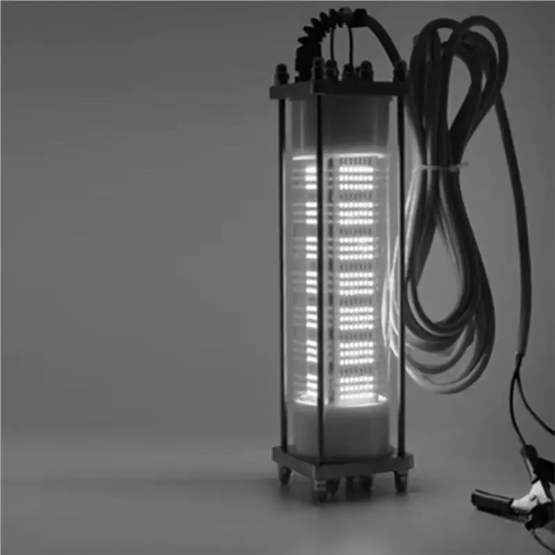 ABZL DC12V 120W LED Bait Submersible Fishing Waterproof High-Power Fish Underwater White Lure Light Night Fishing Finder