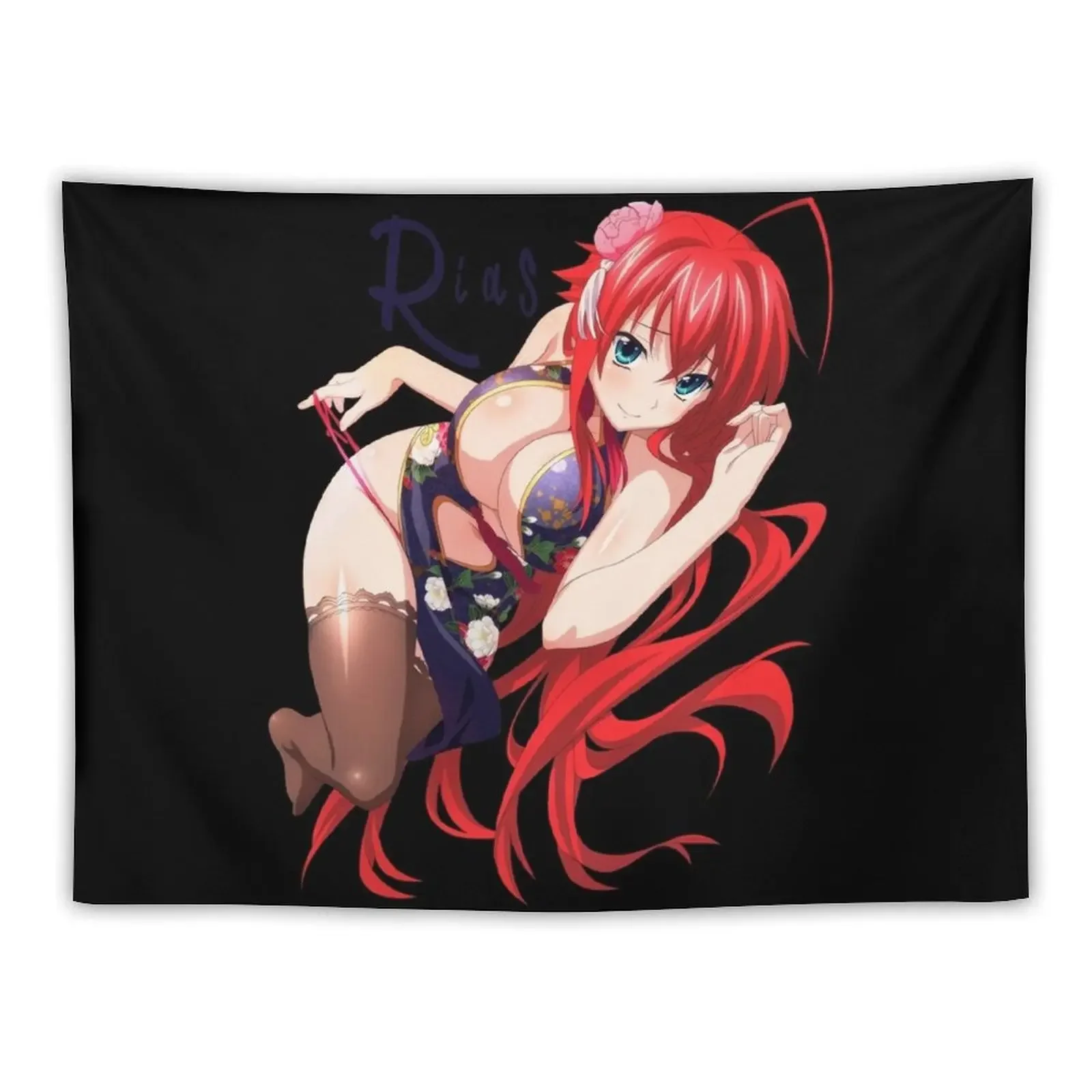 Rias Gremory Oppai Ecchi (High School DxD) Classic . Tapestry Decoration For Rooms Wall Decoration Items Tapestry