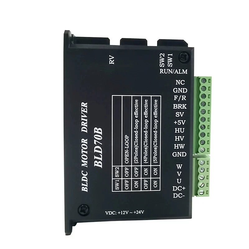 BLD-70 Three Phase DC Brushless Driver 12-30V 3A 70W BLDC Driver Motor 24V DC Controller hall for Below 70W 42 57 BLDC Motor