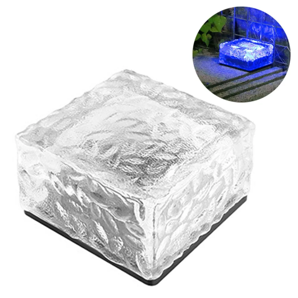 

Durable Waterproof Solar Brick Lamp Wireless Semi-transparent LED Pathway Light Creative Decorative Outdoor Solar Lamp Garden