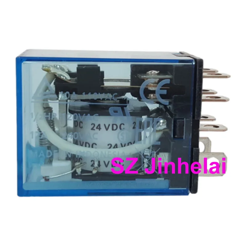 10pcs Authentic Original  Omron LY2N-J(LY2NJ) 24VDC 220VAC 12VDC 8Pins Relays DC24V AC220V DC12V  10A