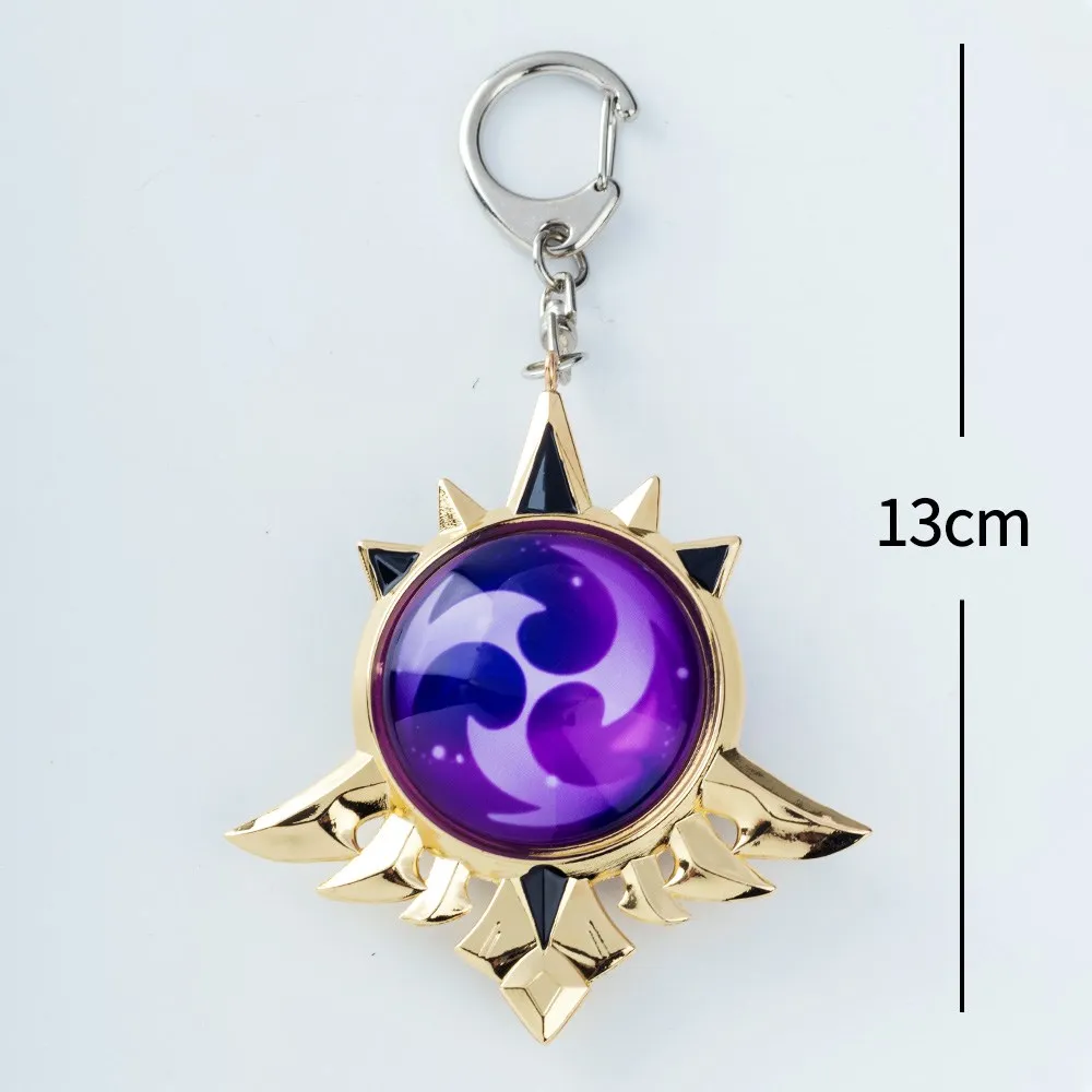 Game Eyes Of God KeyChains Metal High Quality Trinket Mondstadt Liyue Harbor Anime Accessories Bag Pendant Key Chains