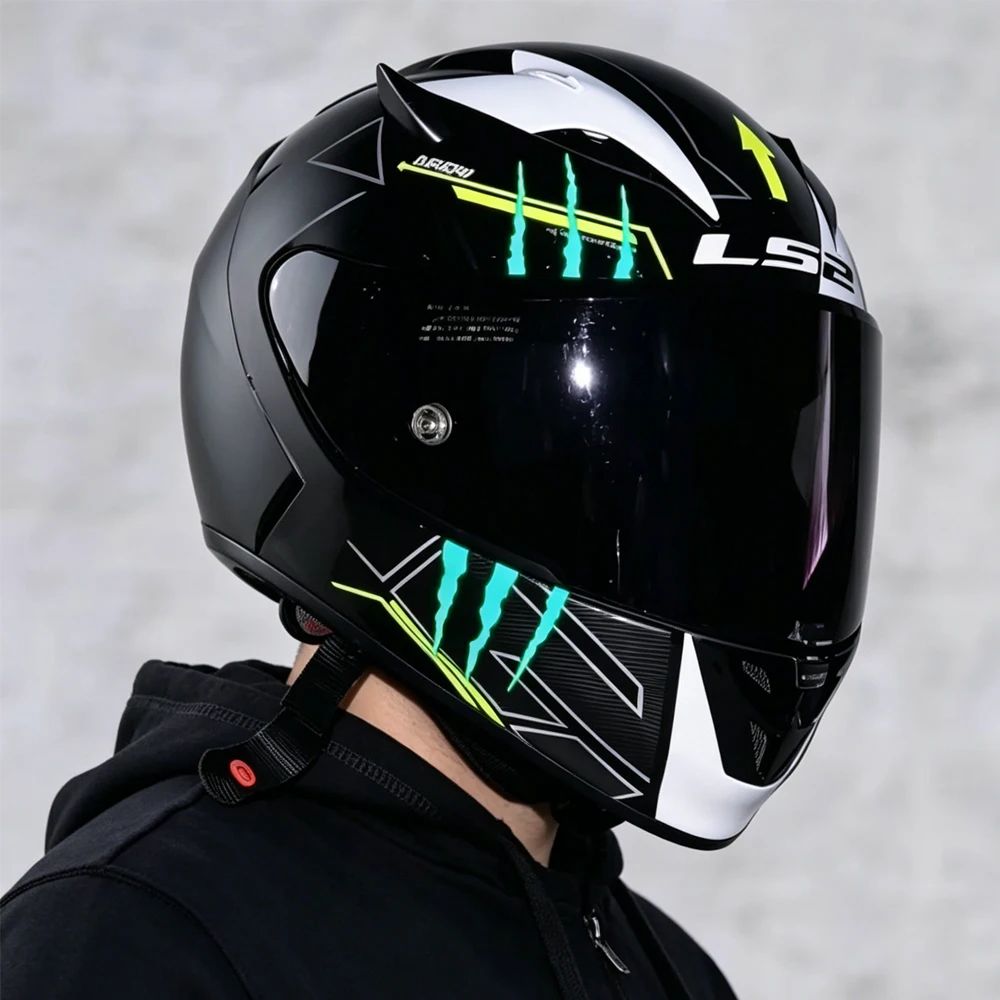 Motorcycle Helmet Stickers Cool Monster Claw Scratch Stripe Vinyl Decals Waterproof DIY Motorbike Fuel Tank Scooter Body Decor