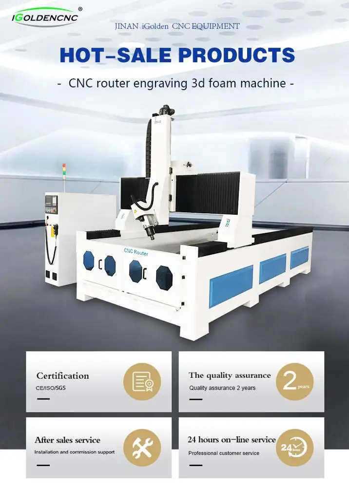 Linear Tool Automatic Changer ATC Cnc Router Polyurethane Foam Cnc Foam Cutter Igf-1325