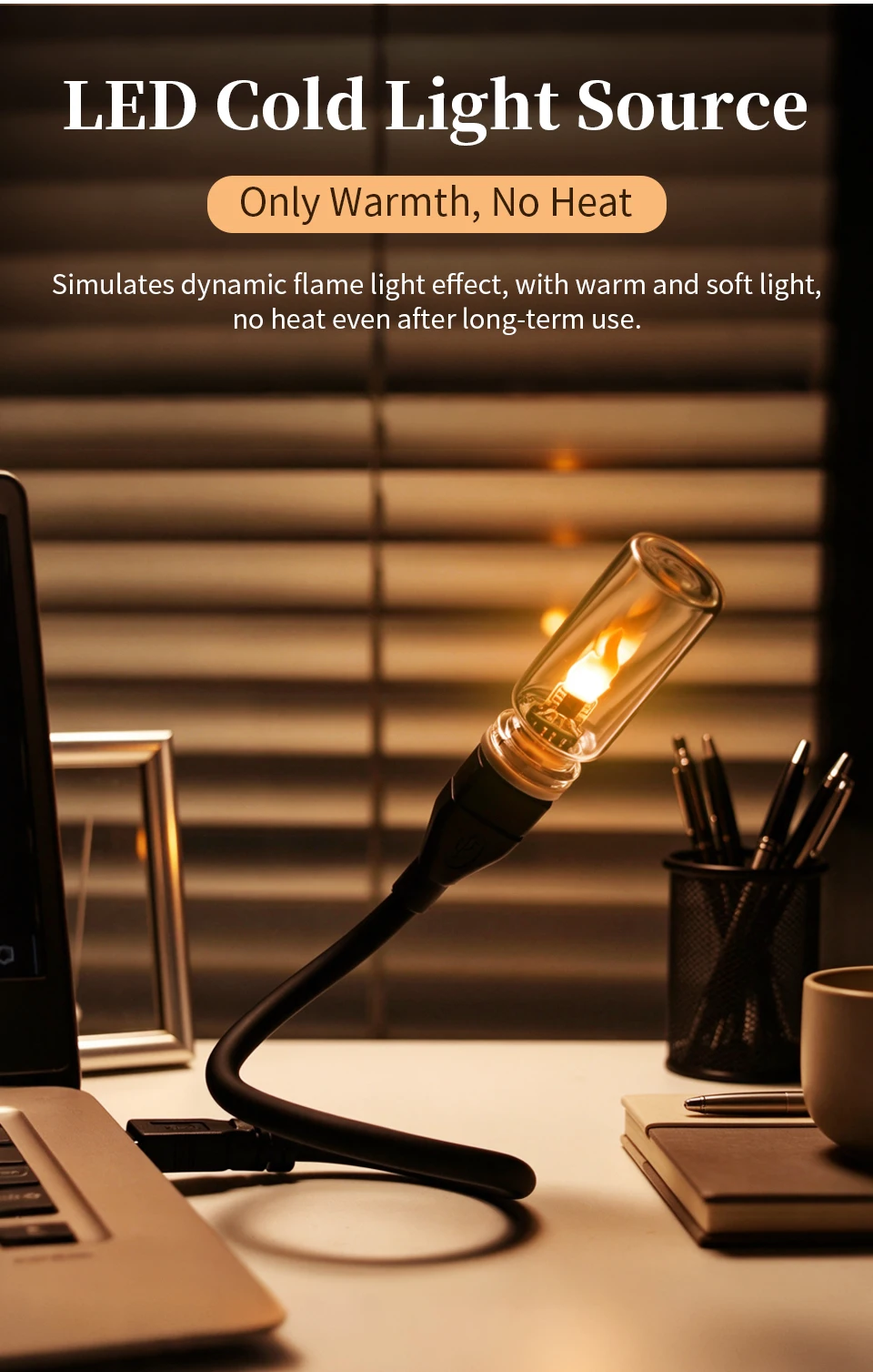 USB LED Night Light Simulated Flame Bulb Night Lamp Flame Flickering Light Effect Candle Bulbs Flameless LED Candles Room Decor