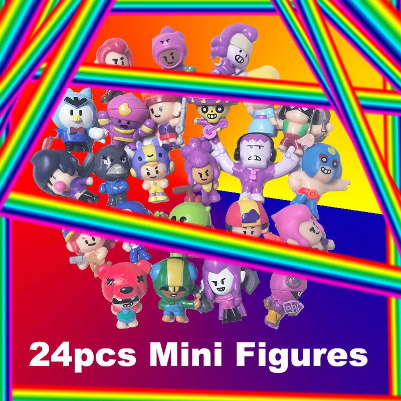 NUEVAS Muñecas de Dibujos Animados de Moda, Modelo Original, Mini Figuras de Anime Brawl-Stars, Decoración Coleccionable de Star-Player para Regalos de Navidad