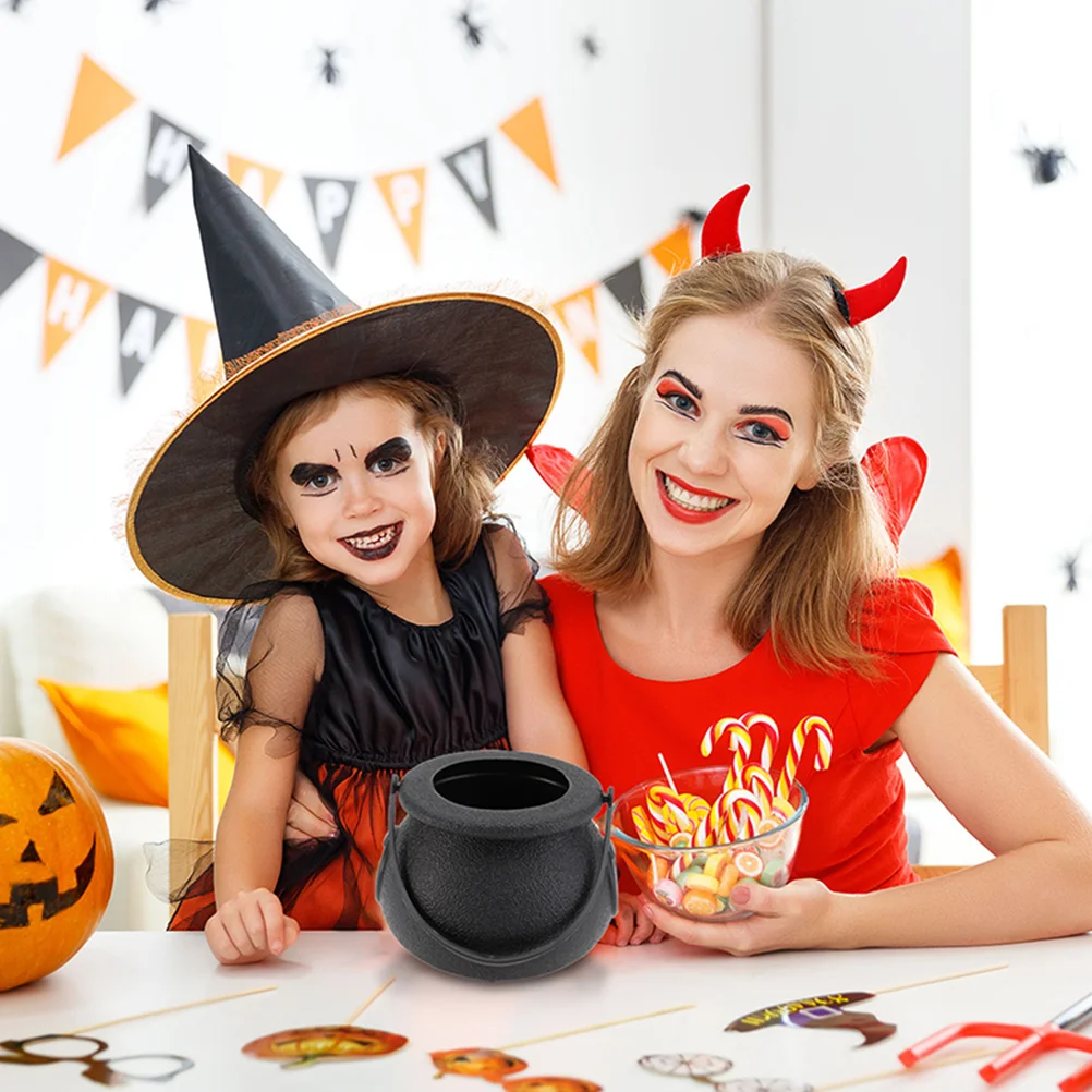 

10 Pcs Halloween Skull Design Skull Design Bucket Portable Container Halloween Bucket Kids Party Plastic Storage