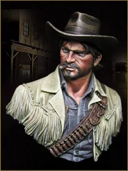 1:10 Scale Die Cast Resin Figure Model Assembly Kit Resin Bust Western Cowboy Model Toy