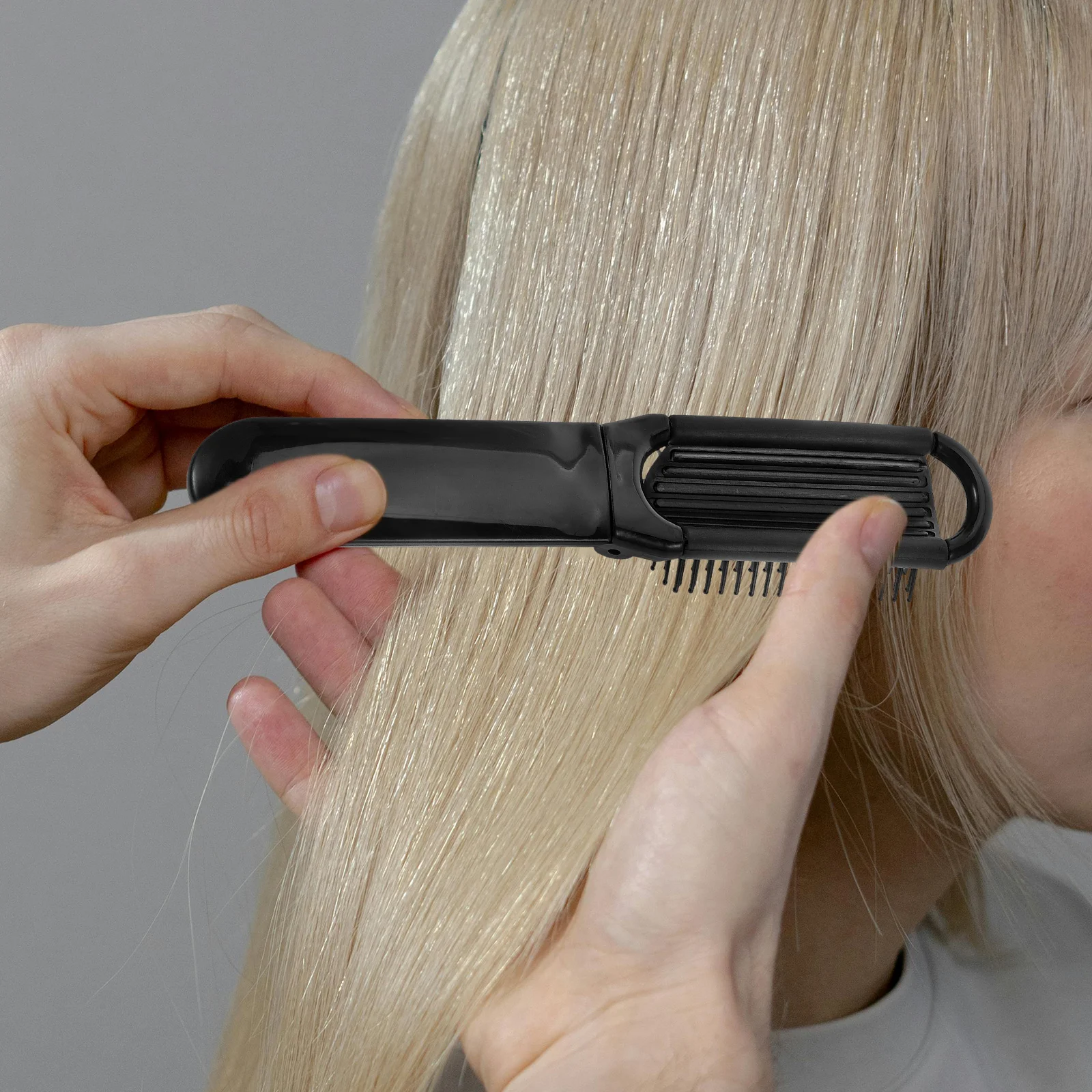 Spazzola per capelli pieghevole specchio pettine per capelli tascabile compatto pettine per capelli per ragazze con specchio per le donne Mini spazzola per capelli scuola viaggio auto palestra