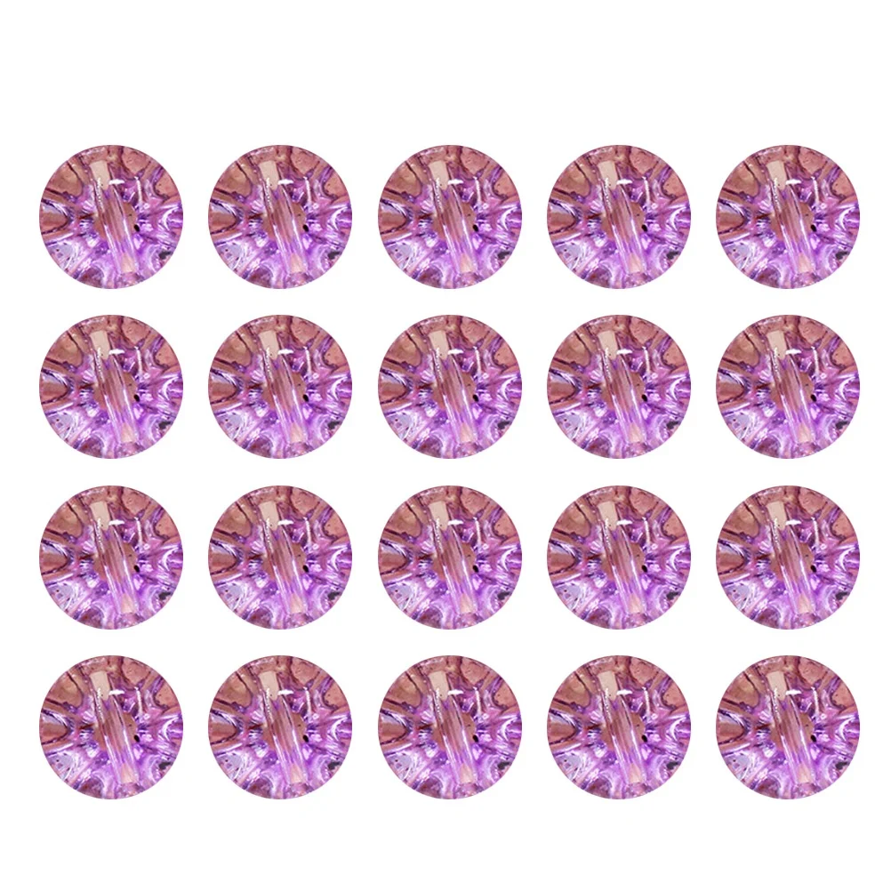 

50Pcs Crystal Buttons Ecofriendly Durable Easy to Use At Home Or Shop for DIY Clothing Jackets Hats Jeans Tshirts Violet