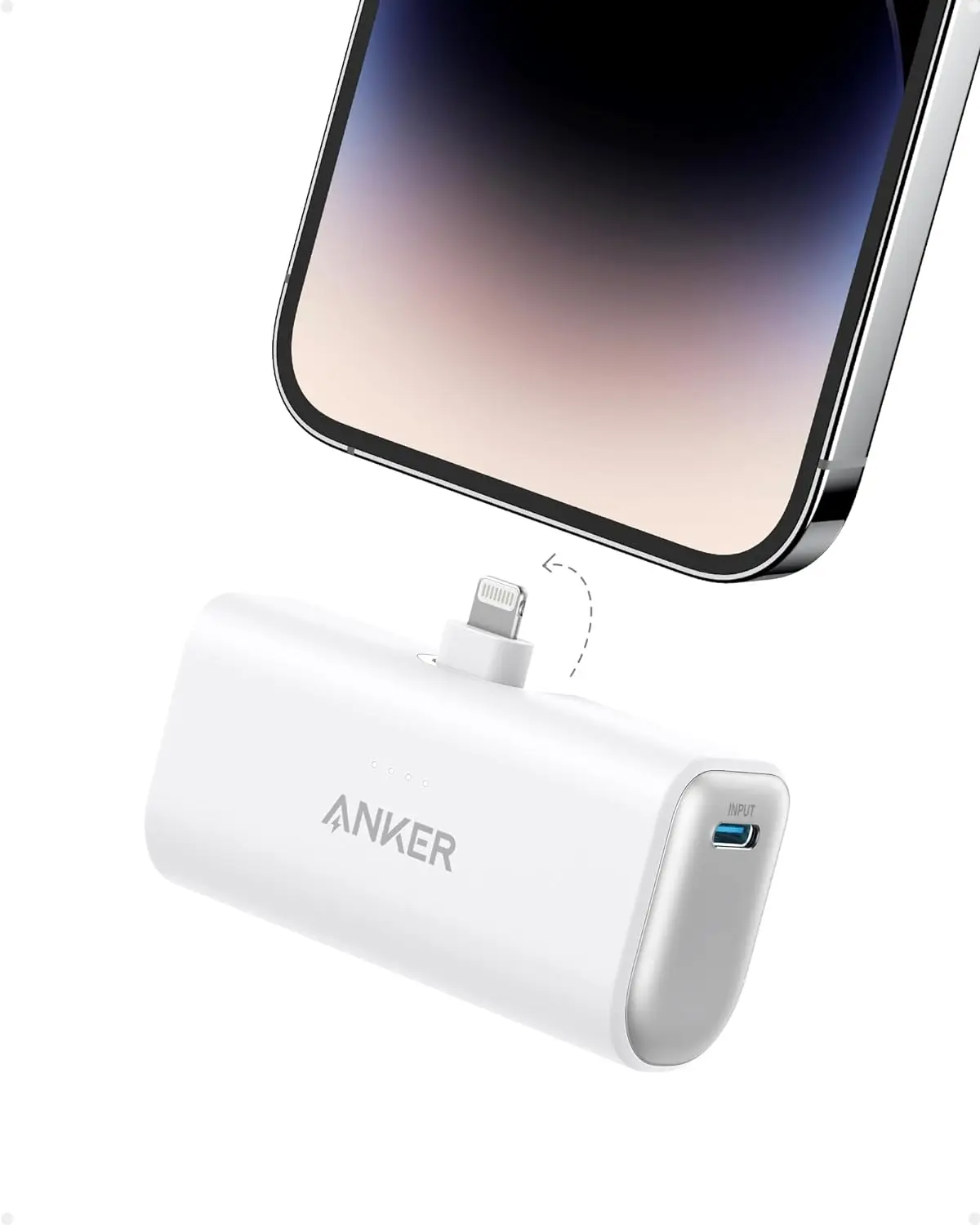 Anker Power bank 5000mAh 12W Portable Charger with Built-in Lightning Connector Battery Pack for iPhone 12 13 14 Pro Max Plus