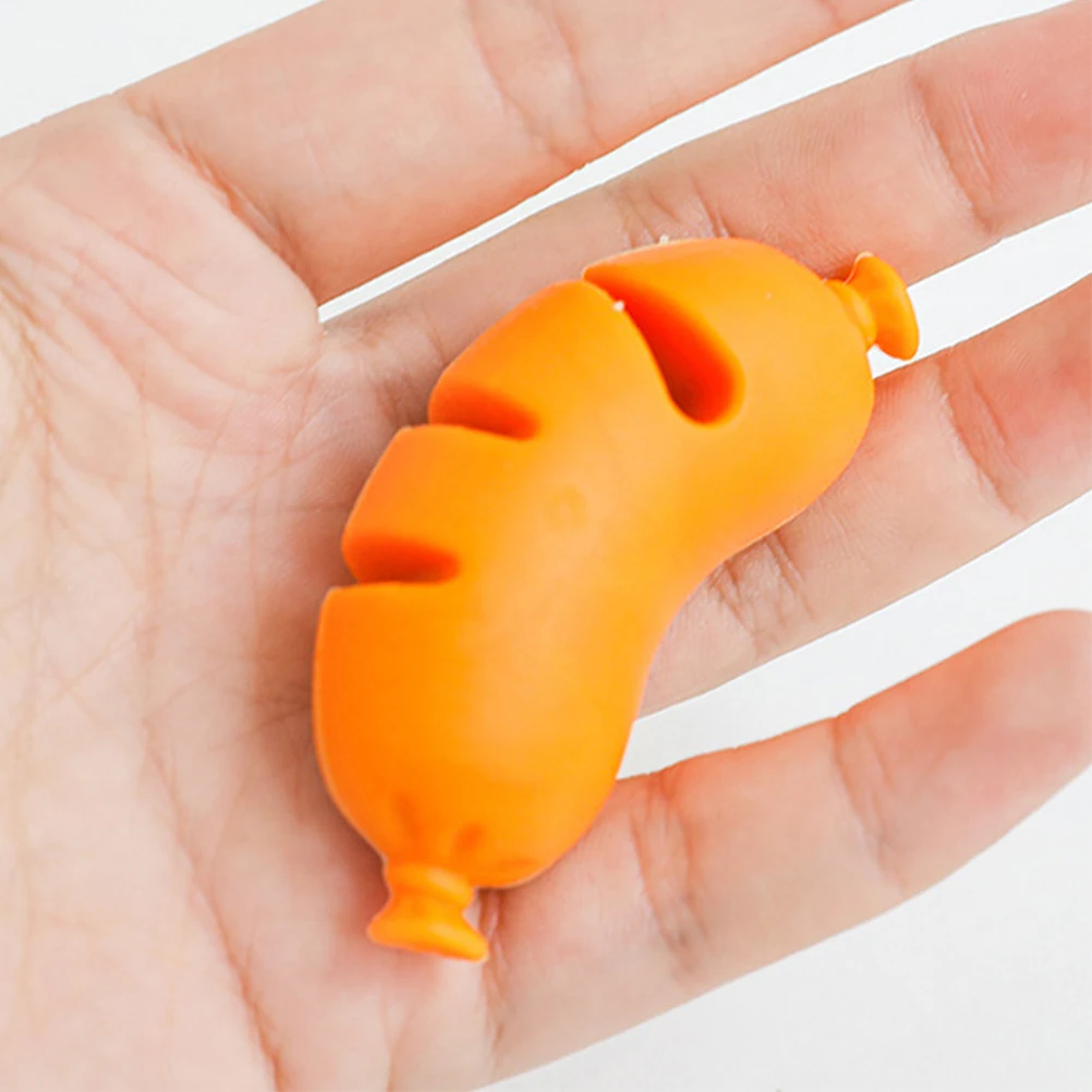 

3pcs Creative Kitchen Tools Silicone Sausage Shrimp Shape Pot Lid Lifter Spill Stopper Easy Clean Multifunctional Gadgets