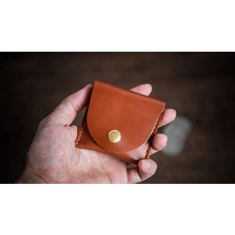 Pocket Portal Suitable for Morgan Dollar and Half Dollar Magic Tricks Leather Coin Bag Close up Illusion Gimmick Magicians Prop