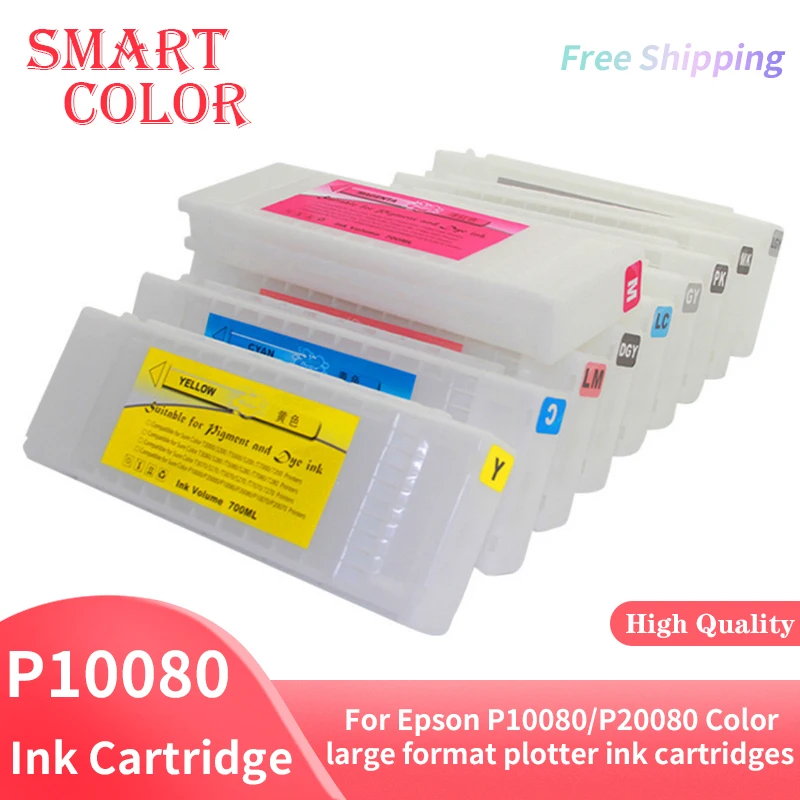 T8021-T8029 Compatible Ink Cartridge For Epson P10080/P20080 Color large format plotter ink cartridges T8021-T8029 pigment Ink