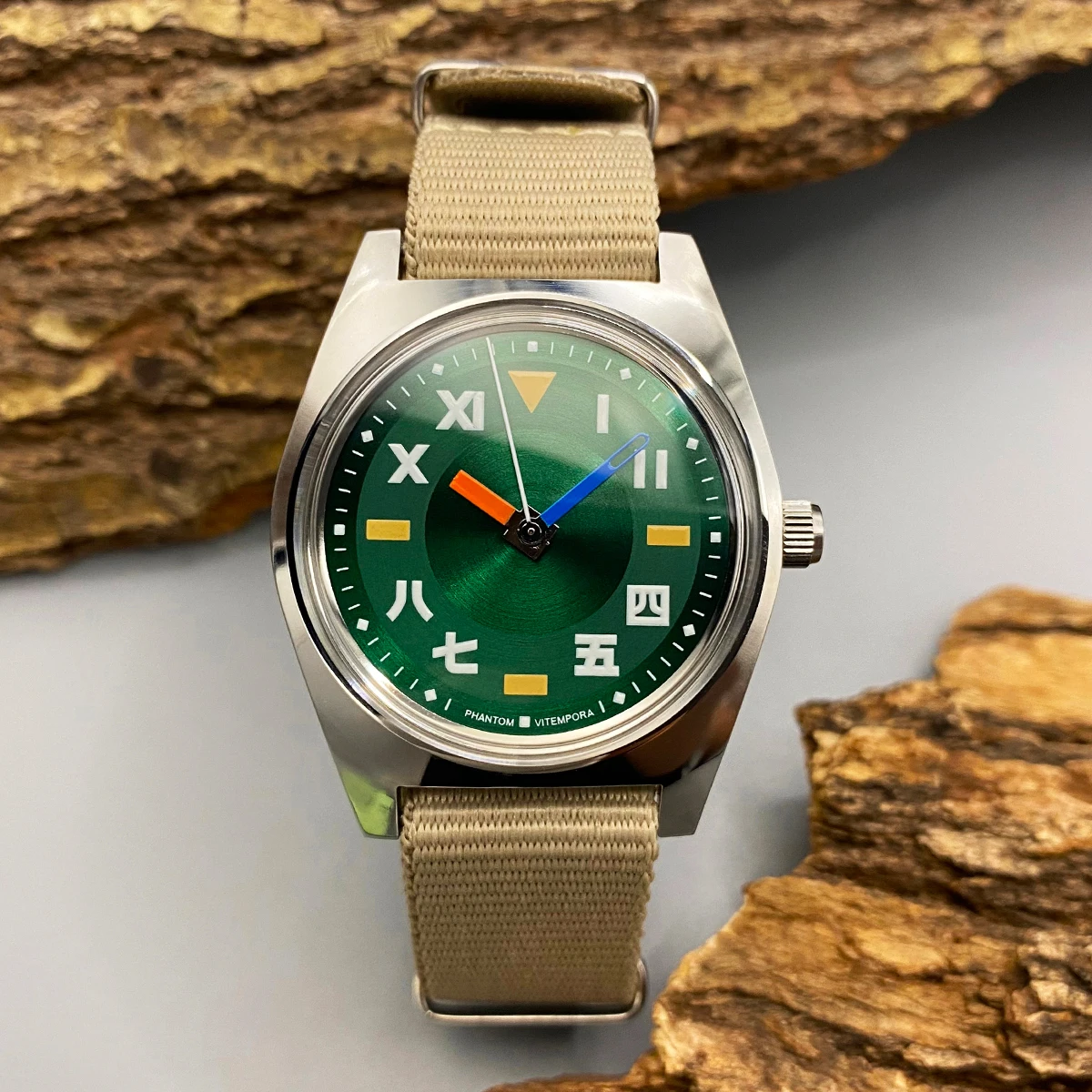 

PHANTOM Мужские 7120 Механические часы с ручным заводом 36 мм Ретро Деловые часы Классические простые часы для пар