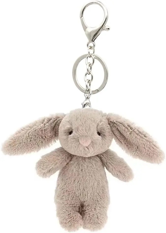 

Adorable Bunny Keychain Charm, 3.5 Inch Mini Rabbit Purse Decoration for Women and Girls